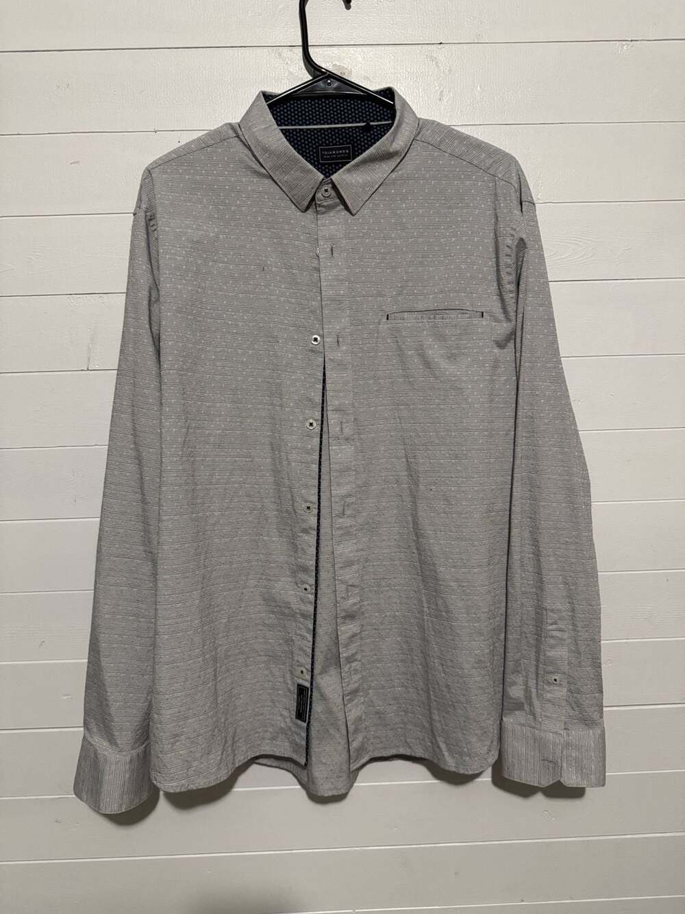 7 Diamonds Soul Man Dobby Stretch Woven Shirt Buckle Exclusive Gray XL
